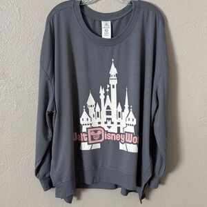 Disney Walt Disney World Crew Sweatshirt Womens Plus Size 2X